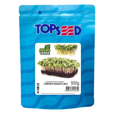 Sementes de Microverdes Rabanete Crimsom Gigante 500g