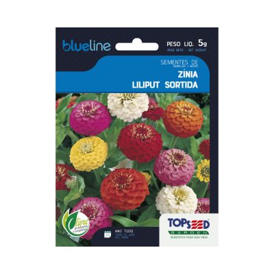 Envelope de Sementes Zinia Liliput Sortida 5g