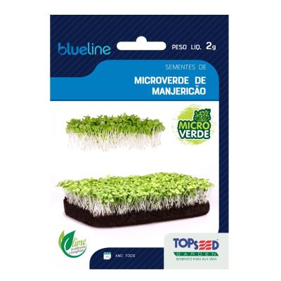 Sementes de Microverdes Manjericão 5g