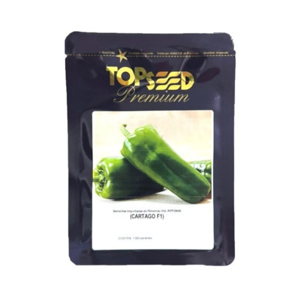Sementes de Pimentao Hib. Cartago F1 1Mx