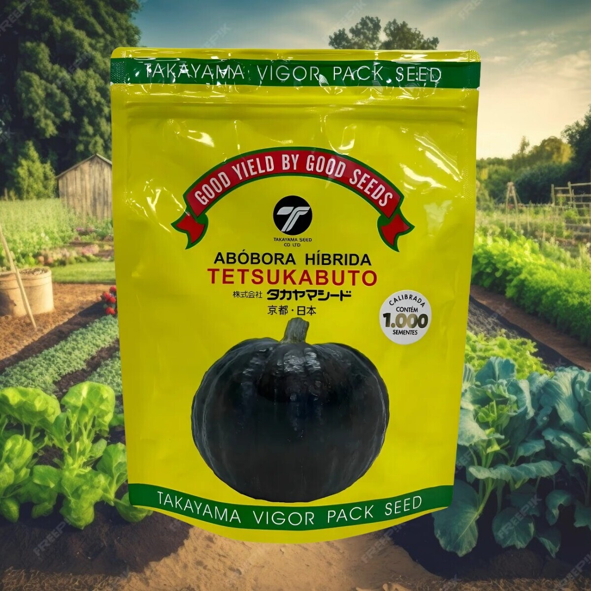 Semente Abóbora Híbrida Tetsukabuto F1 Takayama 1mx Topseed